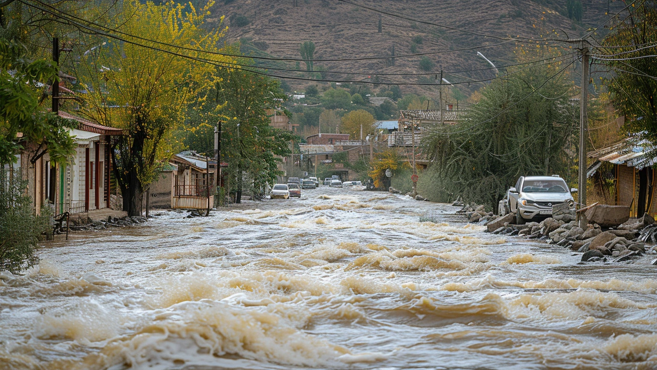 Наводнение в Армении: Разрушенные дороги, мосты и один погибший